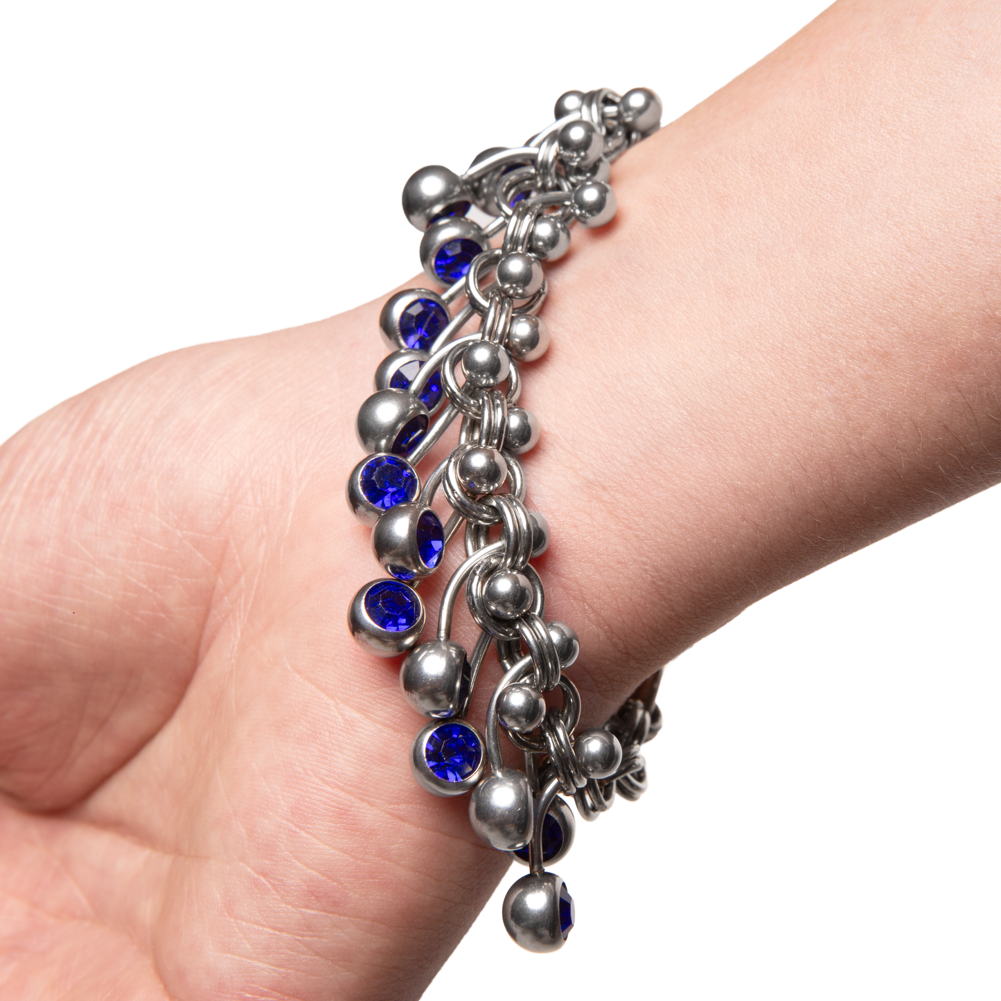 PIERCED BLUE BRACELET (9074101289191)
