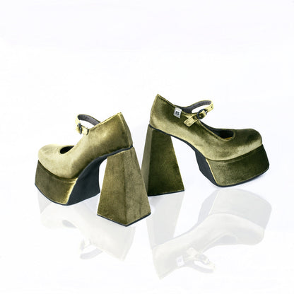 FOXY GOLDGREEN PUMPS (6732761596071)
